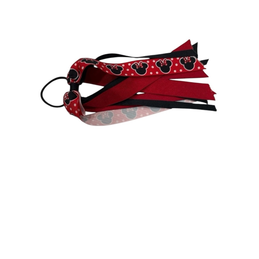 Disney‎ Minnie Mouse Hair Bow Set - Red, Black, Yellow Homemade - Picture 8 of 9